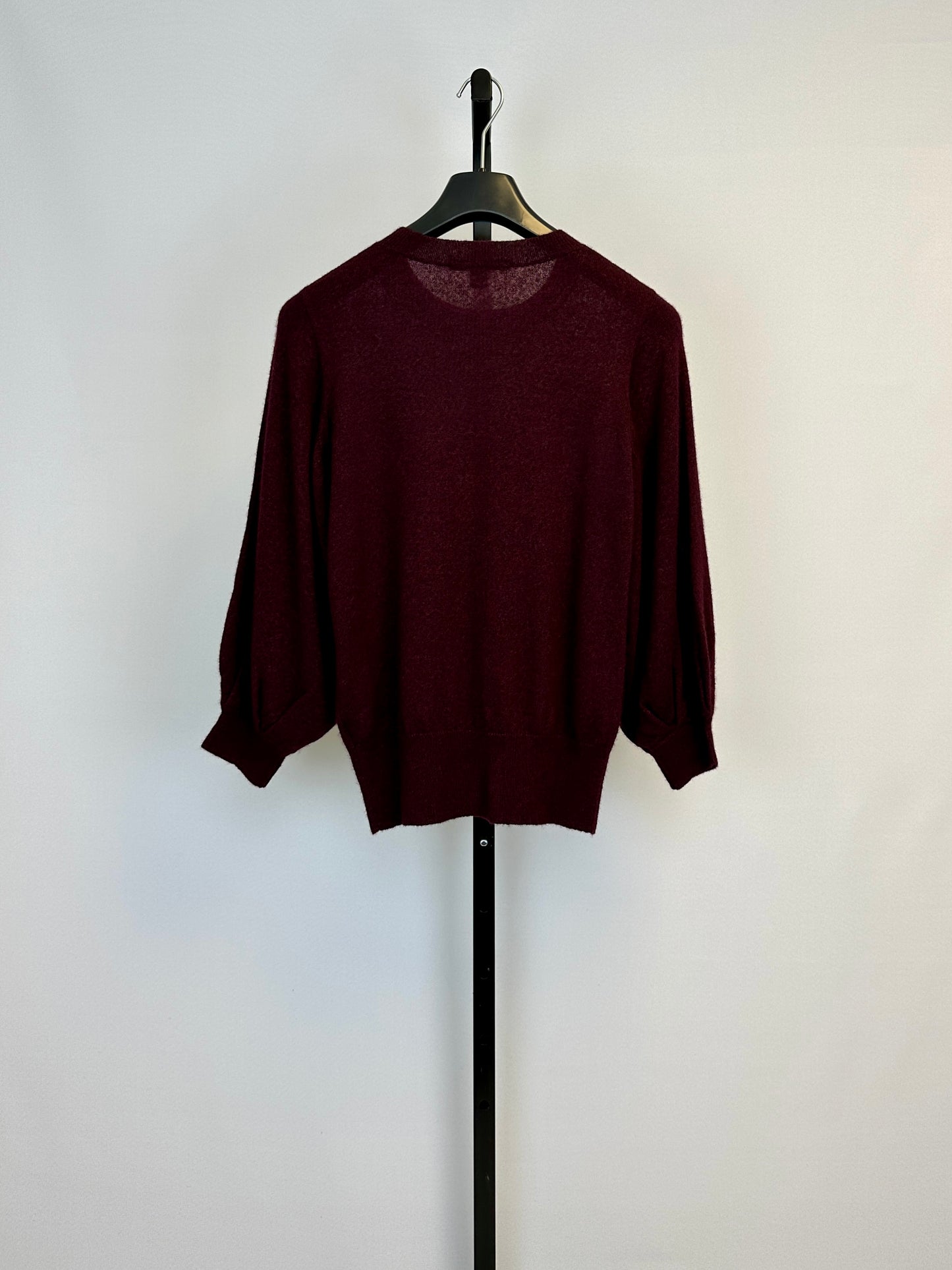 Autumn Cashmere Puff 3/4 Sleeve Crew