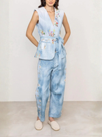 Ranna Gill Rafia Belted Waist Coat_EE05