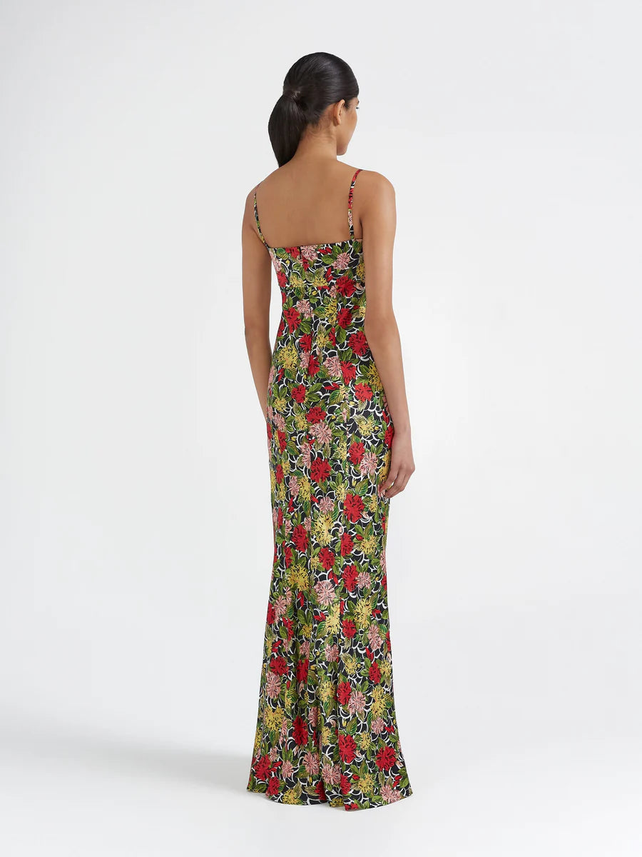 Saloni Renee Long Dress - Lantana Noir Saloni Renee Long Dress - Lantana Noir