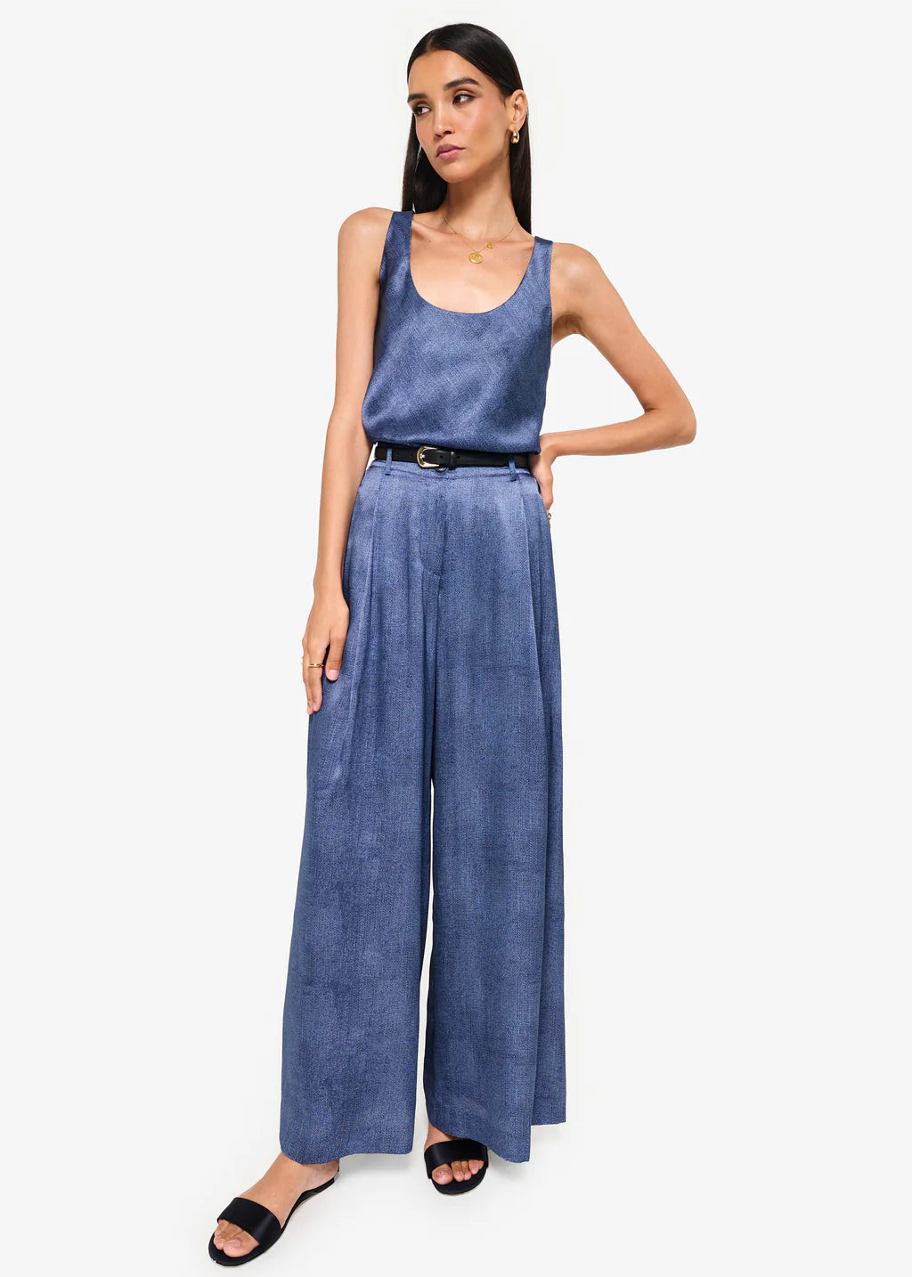 CAMI Fabian High Rise Charmeuse Pant