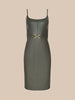 Lagence Halia Buckle Midi Dress
