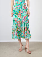 Saloni Fleur Ruffle Dress