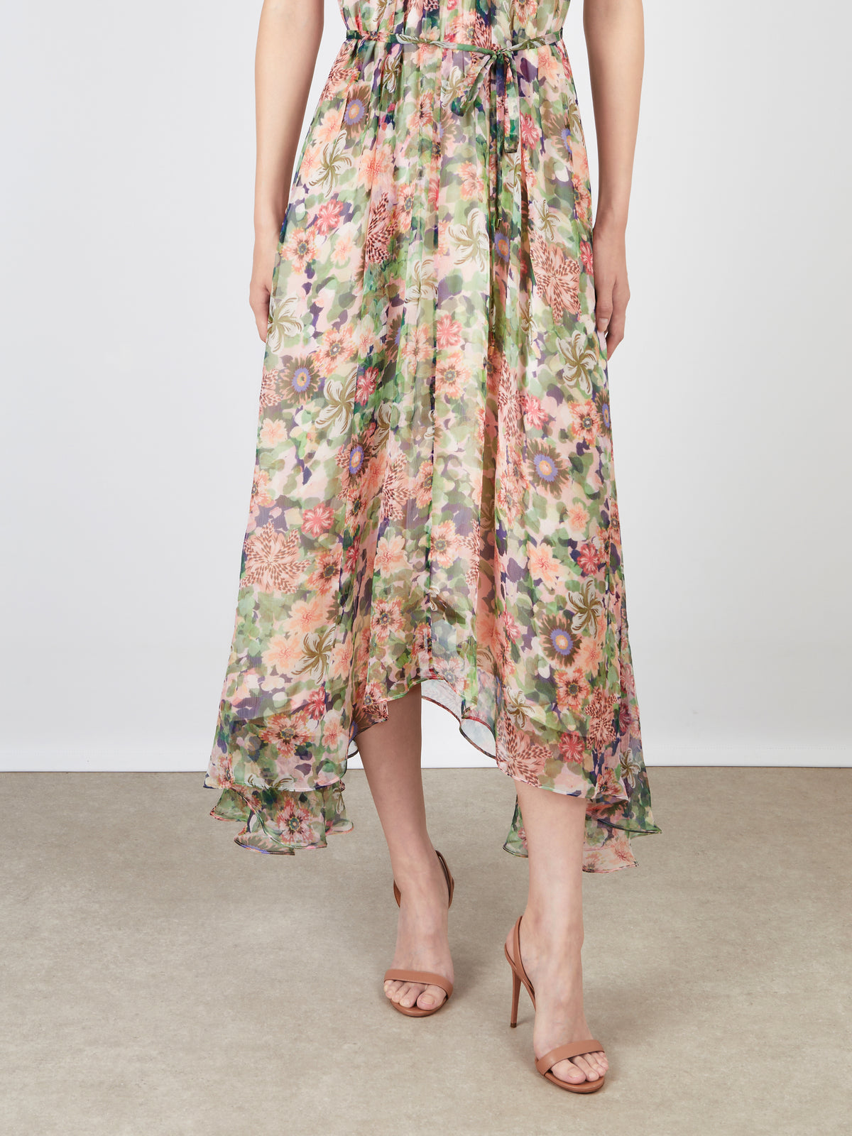 Saloni Iris Ruffle Dress