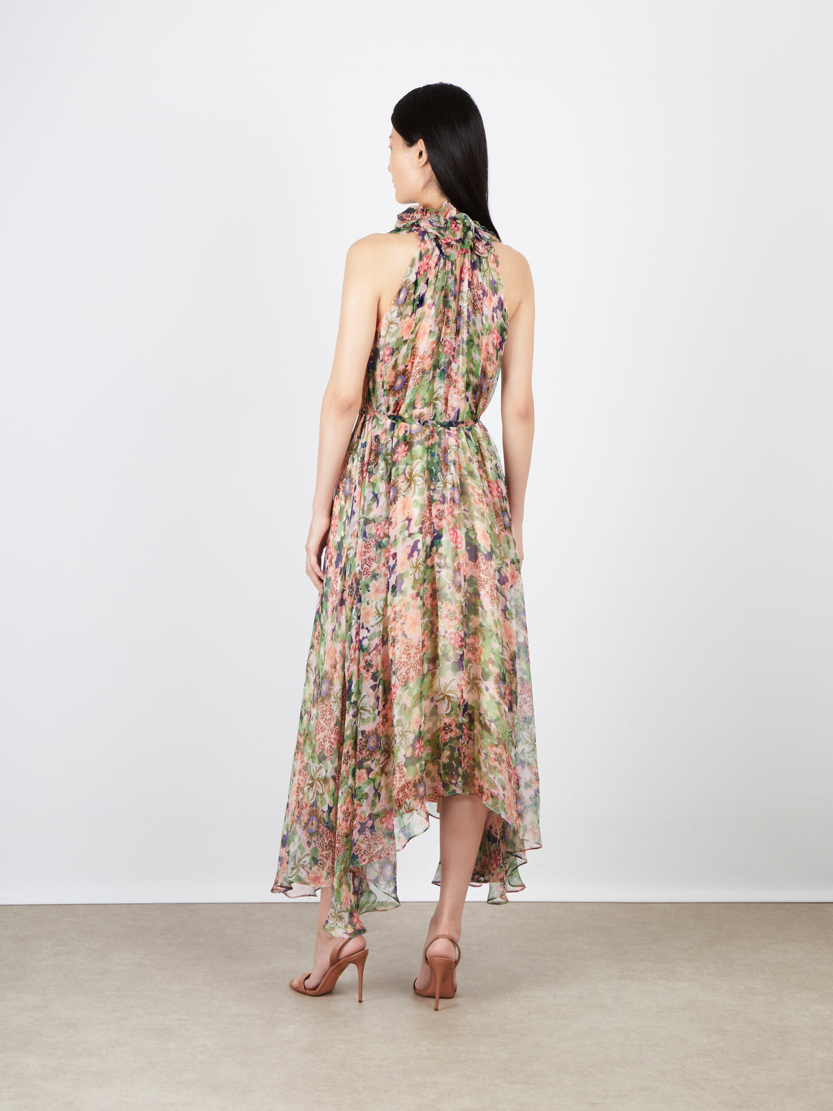 Saloni Iris Ruffle Dress