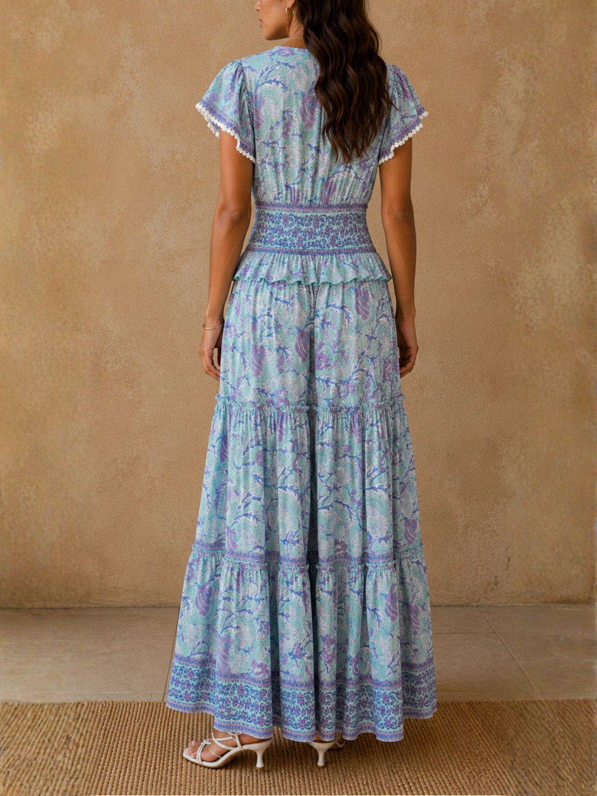 SALROSA Long Print Dress_JC-10