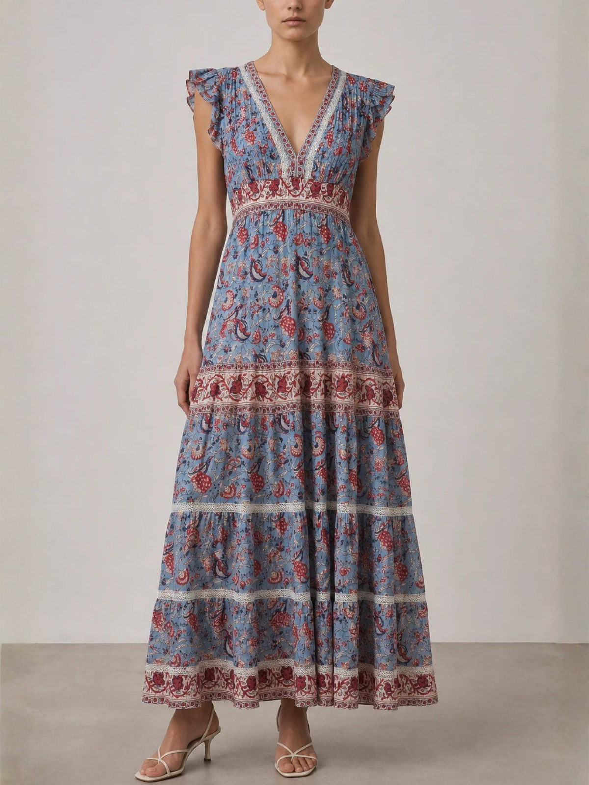 SALROSA Maxi Print Dress_JC-2
