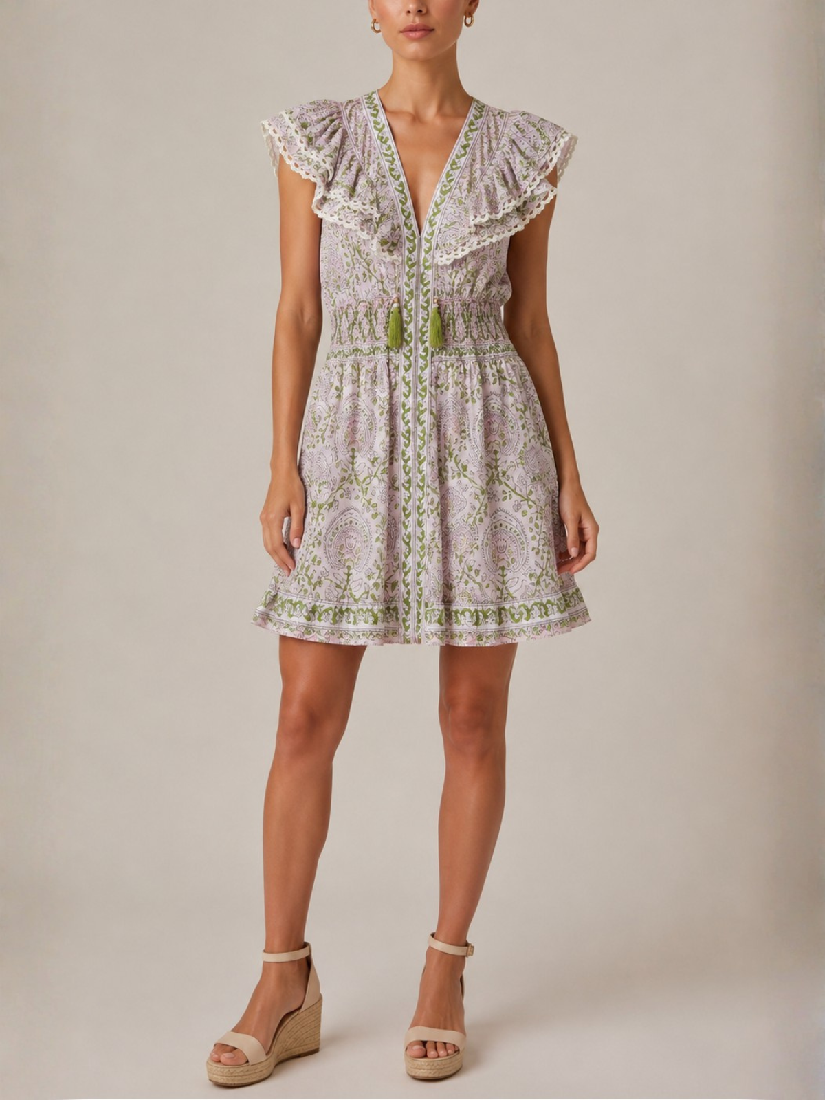 SALROSA Short Print Dress_JC-5