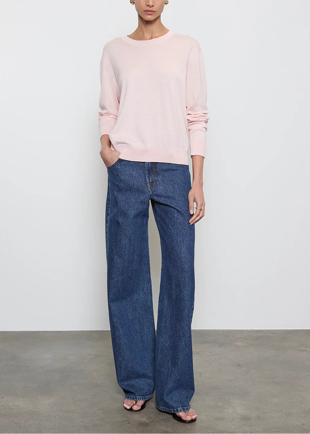 Enza Costa Silk Crew Neck Top