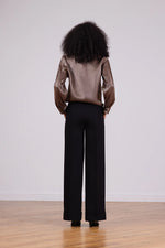 Avenue Montaigne Sleek Wide Leg Pant