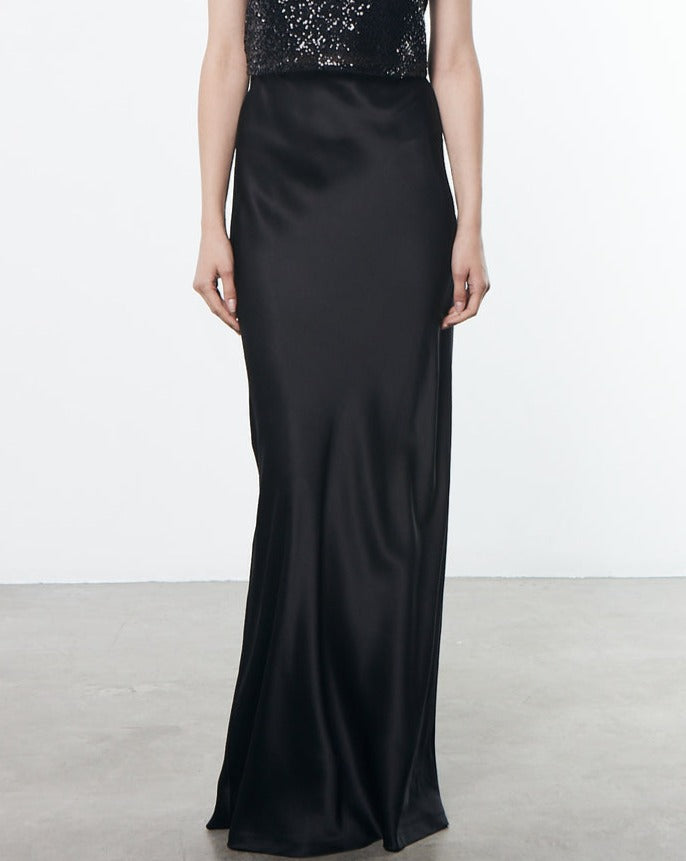 Enza Costa Silk Full Length Skirt
