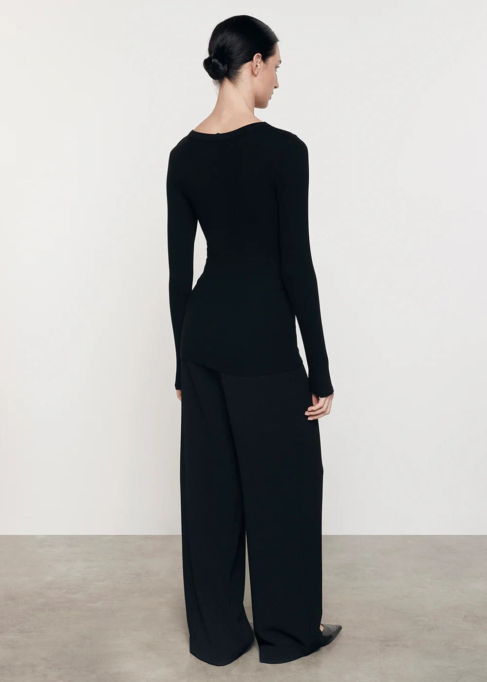 Enza Costa Silk Rib Crew Sweater