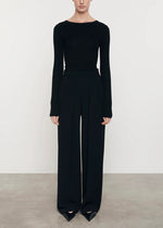Enza Costa Silk Rib Crew Sweater