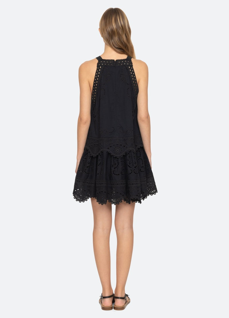 Sea Dahlia Eyelet Tank Dress