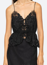 Sea Kathrine Embroidery Slip Top