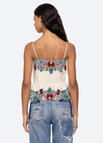 Sea Kathrine Embroidery Slip Top