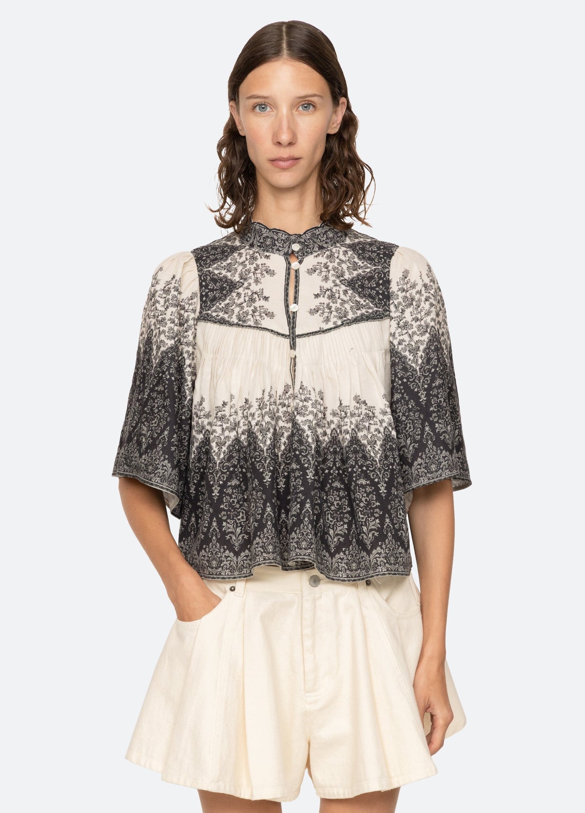 Sea Hedra Printed Blouse