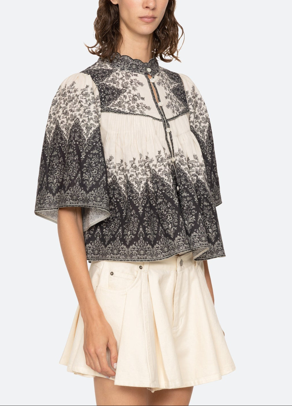 Sea Hedra Printed Blouse