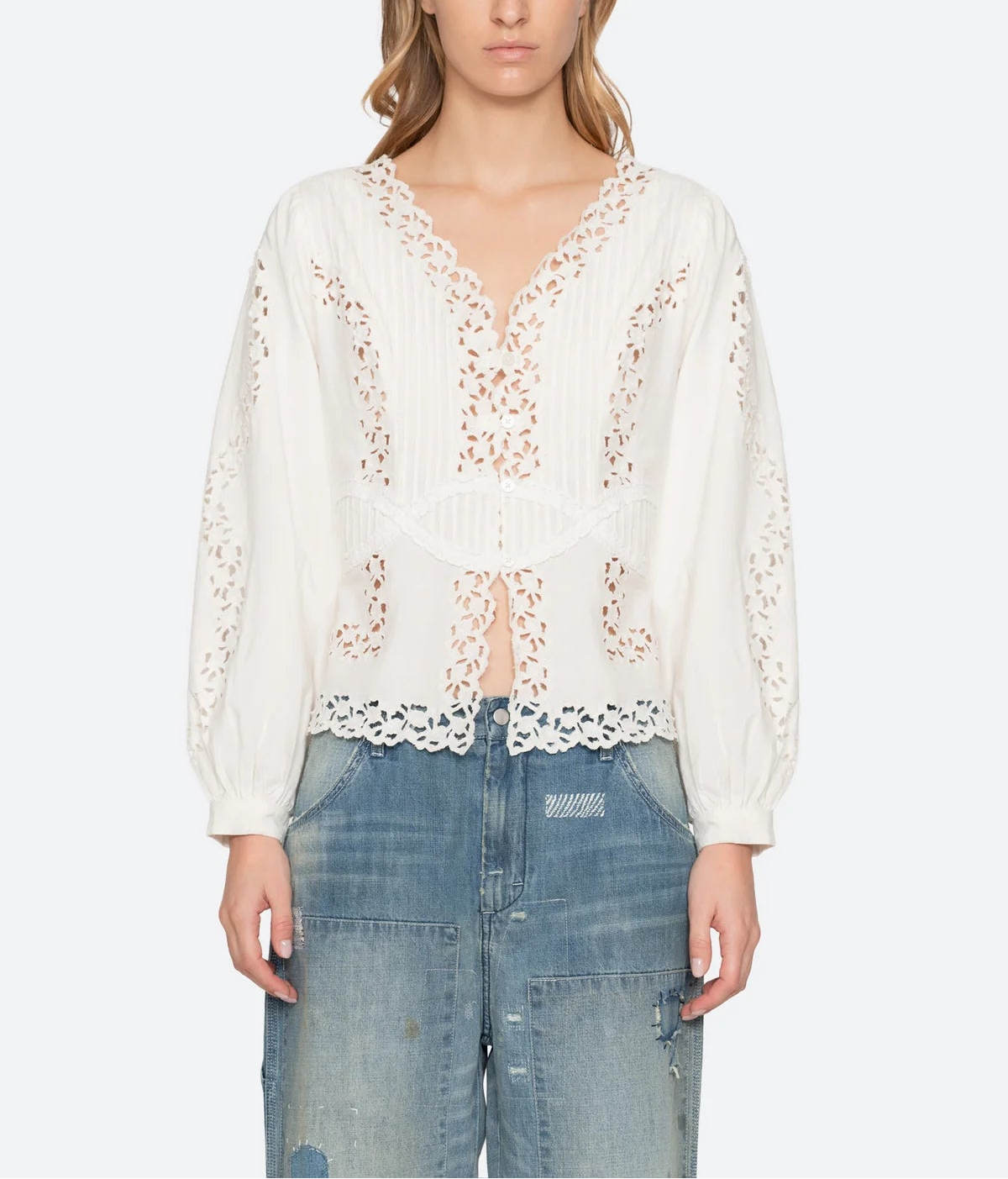 Sea Sofia Embroidery L/S Blouse