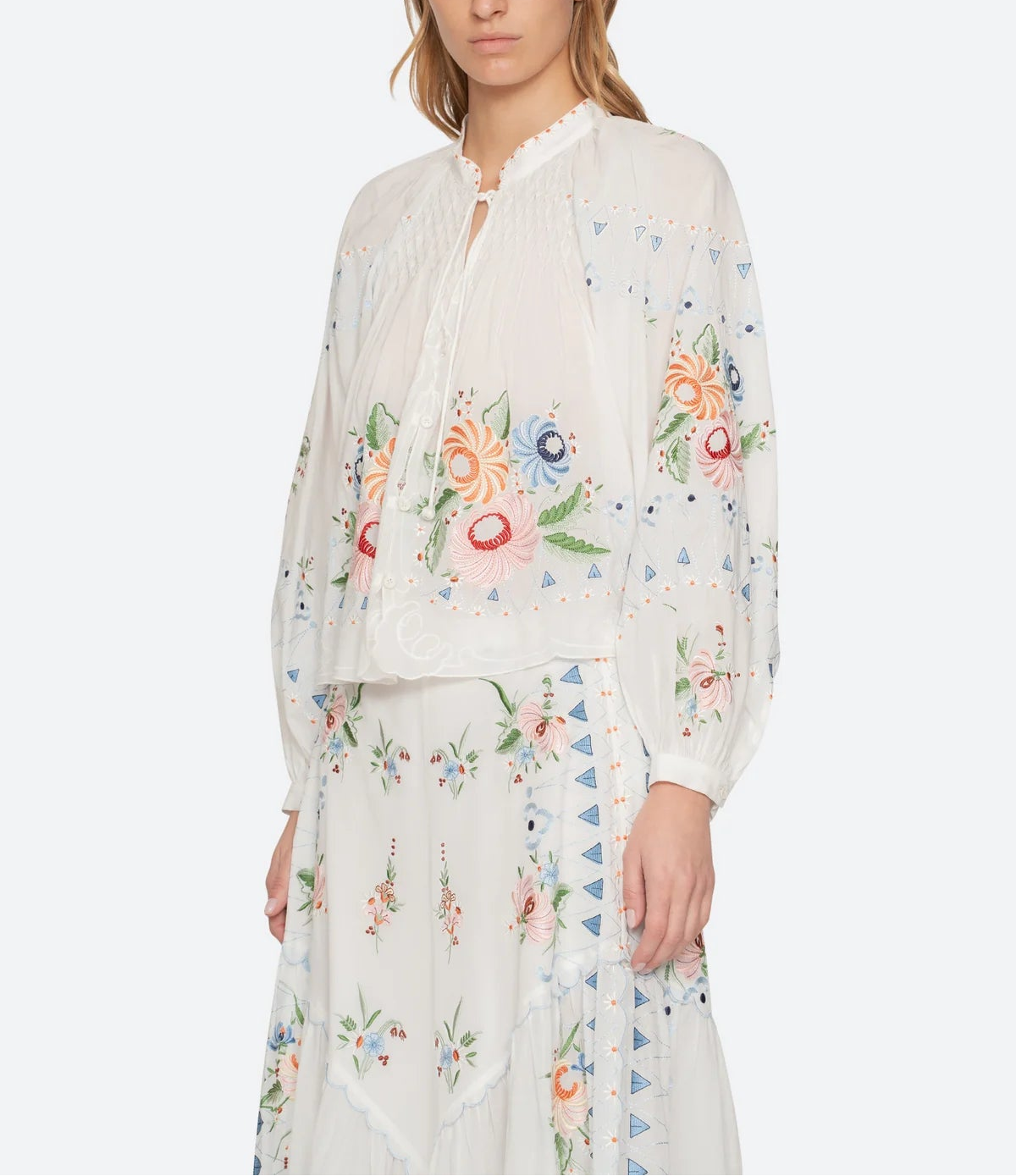 Sea Serafina Embroidered L/S Blouse