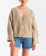 Wispr Pointelle Stitch Detail Cardi