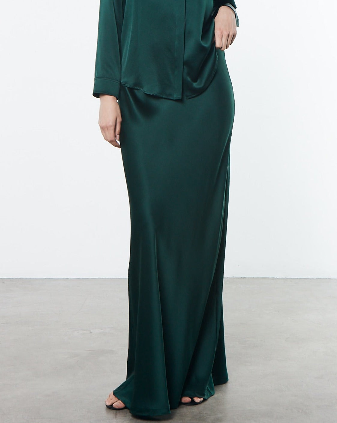 Enza Costa Silk Full Length Skirt
