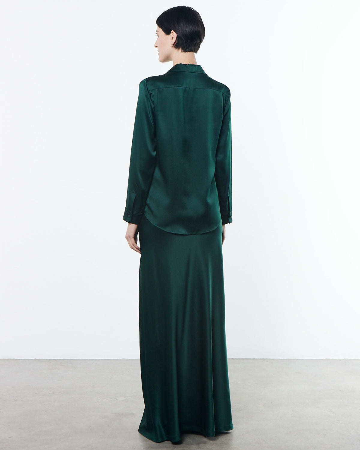 Enza Costa Silk Full Length Skirt