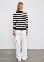 Enza Costa Stripe Silk Knit Polo