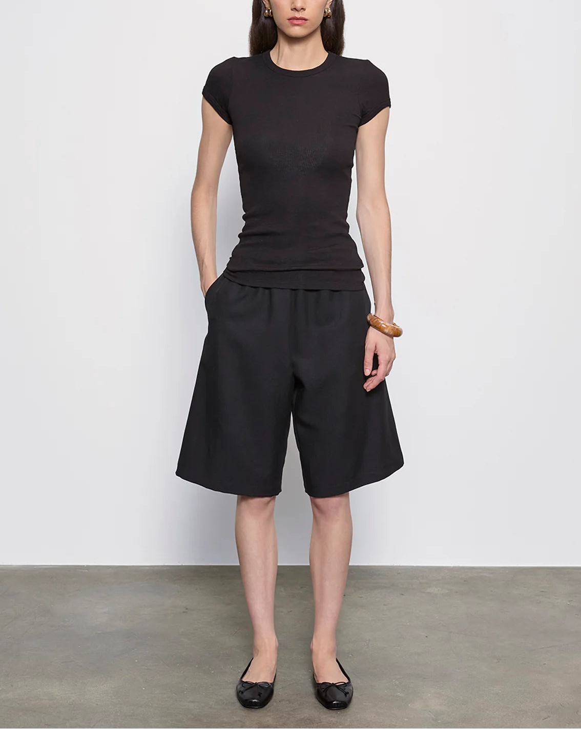 Enza Costa Twill Bermuda Shorts