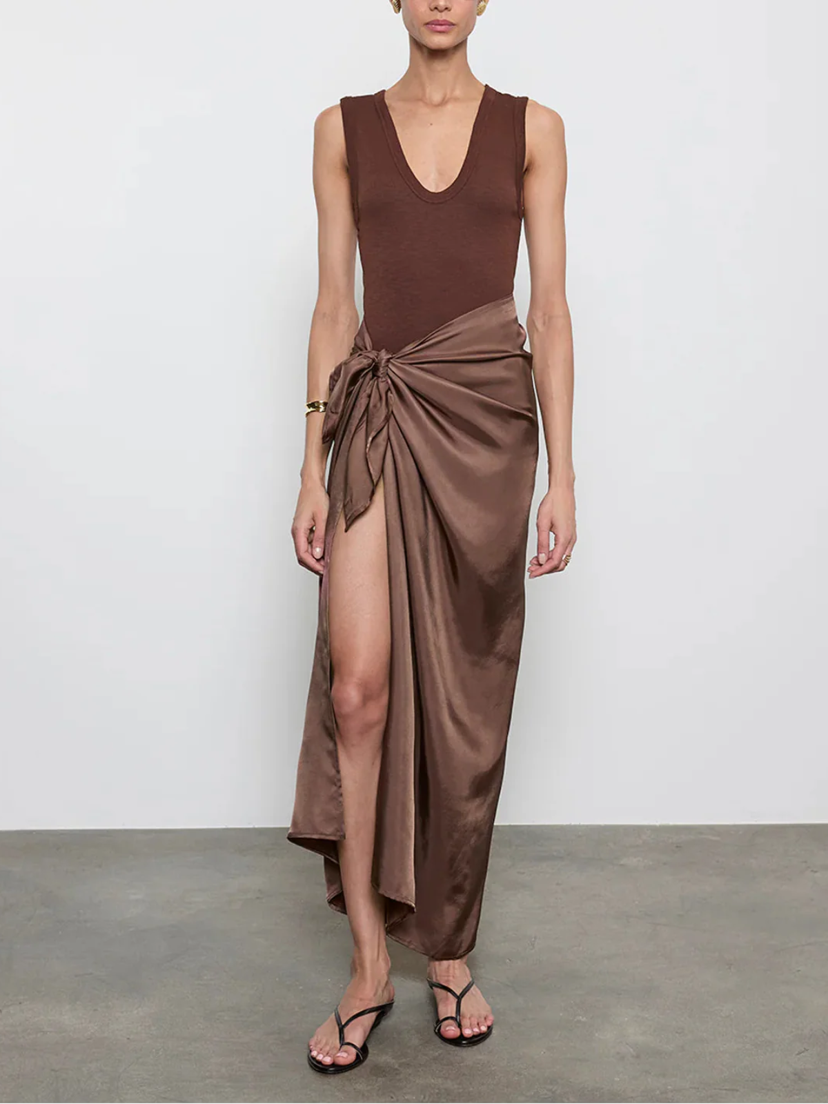 Enza Costa Textured Knit Sleeveless Top