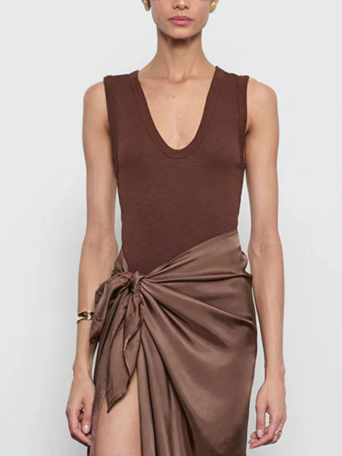 Enza Costa Textured Knit Sleeveless Top