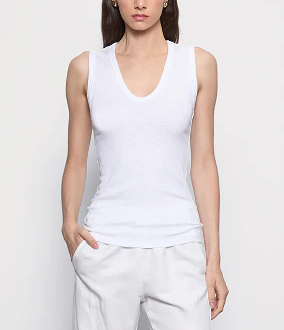 Enza Costa Textured Knit Sleeveless Top