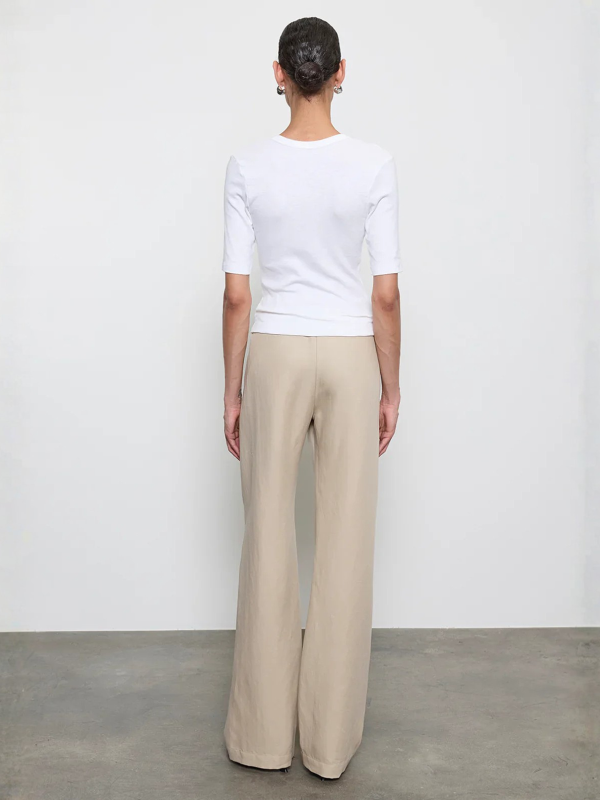 Enza Costa Textured Knit Half Sleeve Top