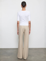 Enza Costa Textured Knit Half Sleeve Top