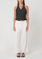 Phoebe Jon Sabrina Halter Denim Vest