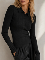 Saint Art Cillian Rib Polo Sweater_K52