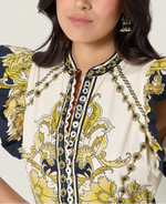 Scarlett Poppies Baronessa Dress in Gold\Black