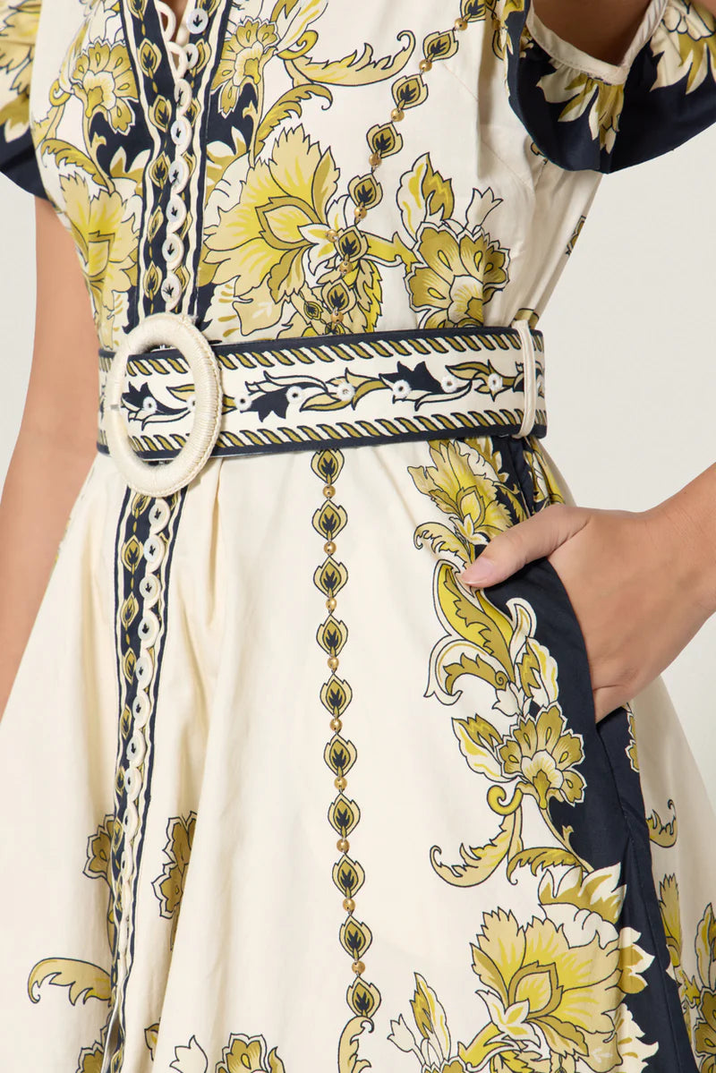 Scarlett Poppies Baronessa Dress in Gold\Black