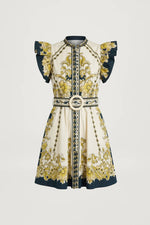 Scarlett Poppies Baronessa Dress in Gold\Black