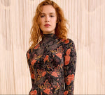 Ulla Johnson Aurelia Jersey L/S Turtleneck Top