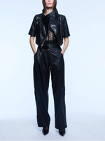 Yigal Azrouel Ts Cropped Leather Jacket