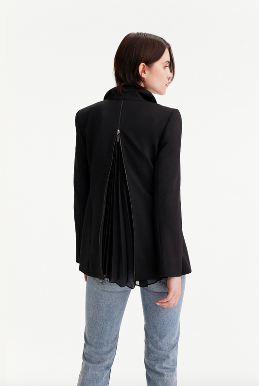 TS Theo Aphrodite Zip-Pleated Back Jacket