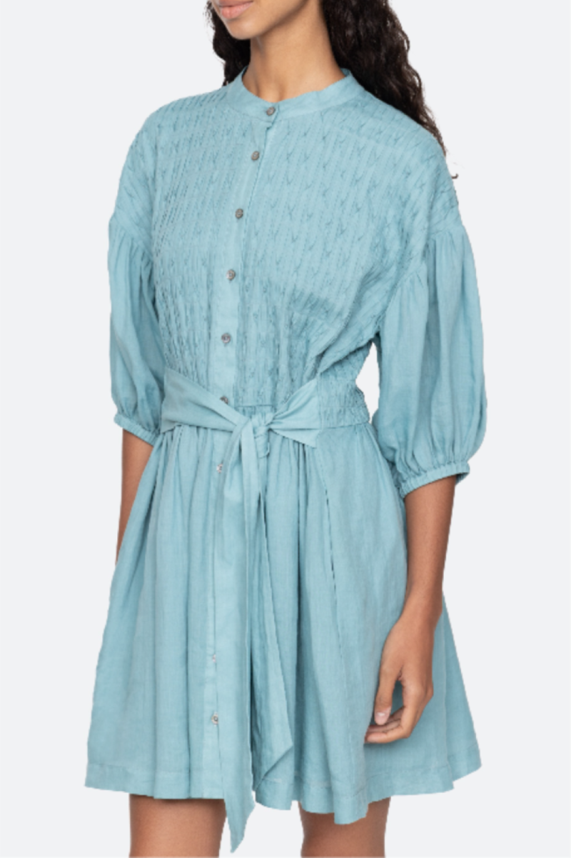 Sea Violet Belted Mini Dress