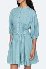 Sea Violet Belted Mini Dress