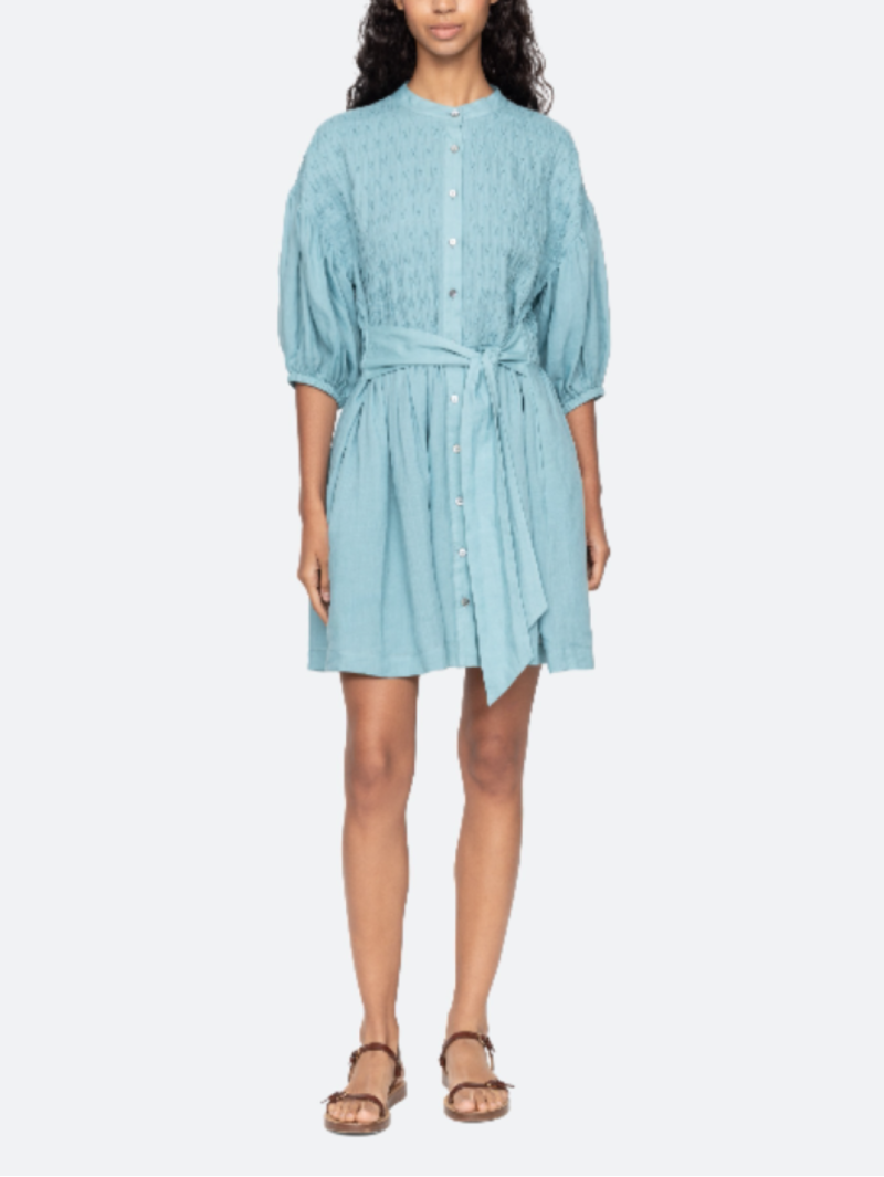 Sea Violet Belted Mini Dress