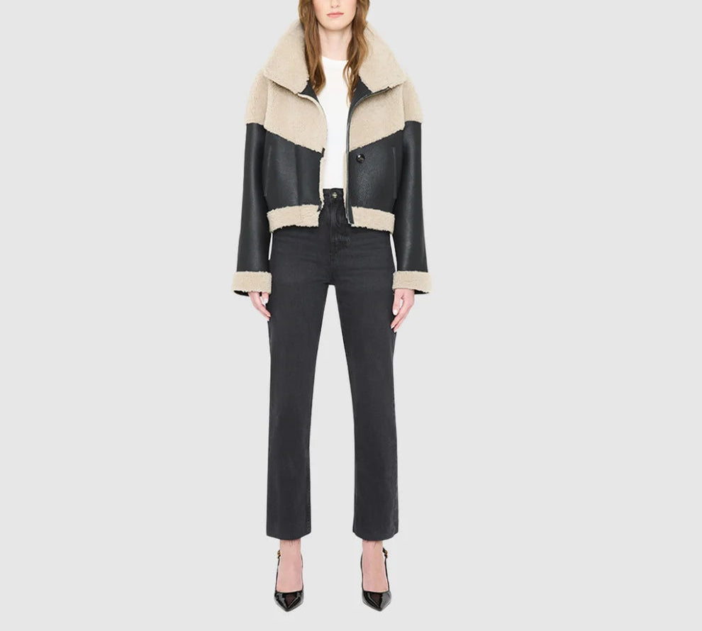 HISO Lilith Reversible Shearling & Leather Jacket