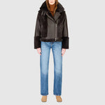 Hiso Soul Jet Shearling Moto Jacket