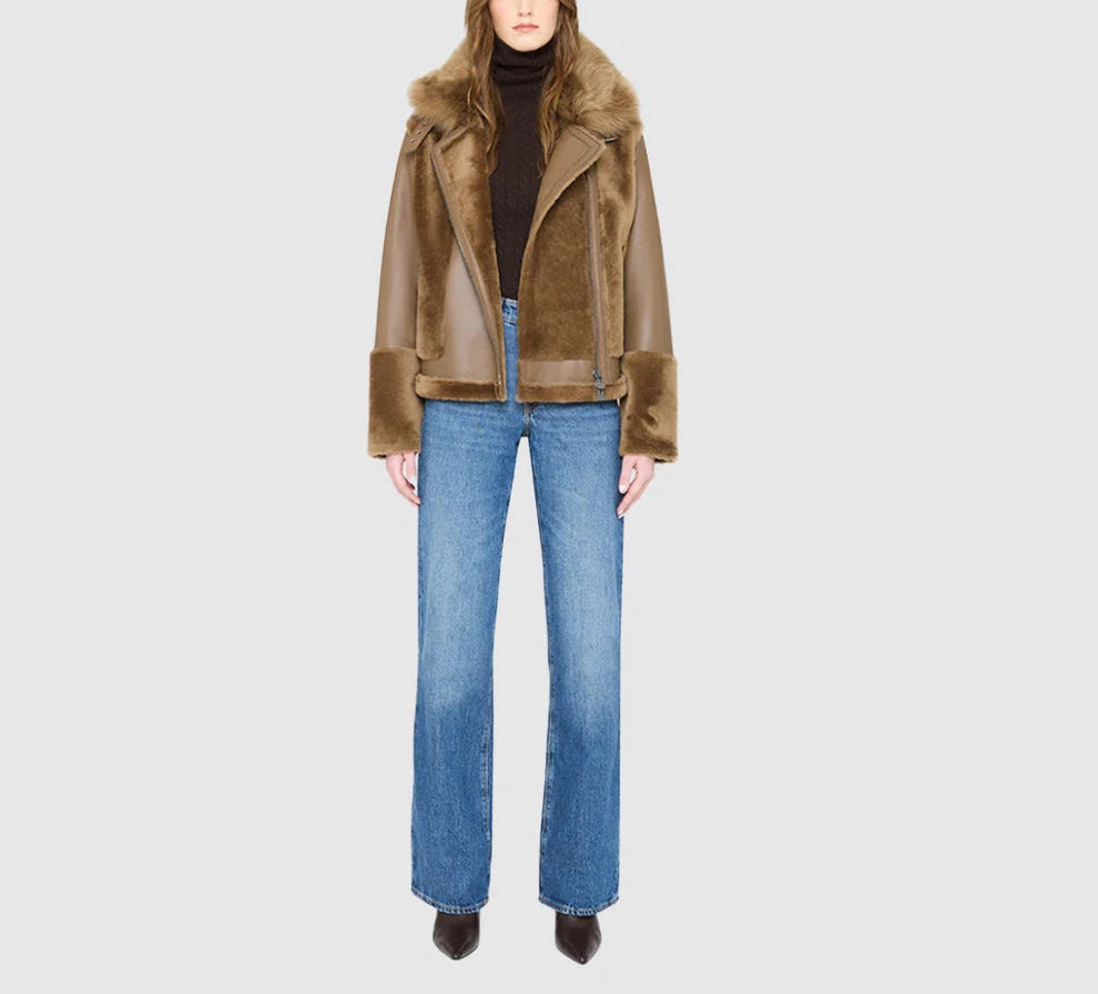 HISO Soul Craft Shearling Moto Jacket