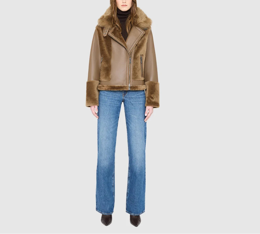 HISO Soul Craft Shearling Moto Jacket