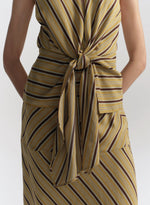 ALC Elle Tie Front Striped Top