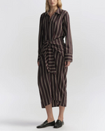 A.L.C Mila Striped Midi Shirtdress